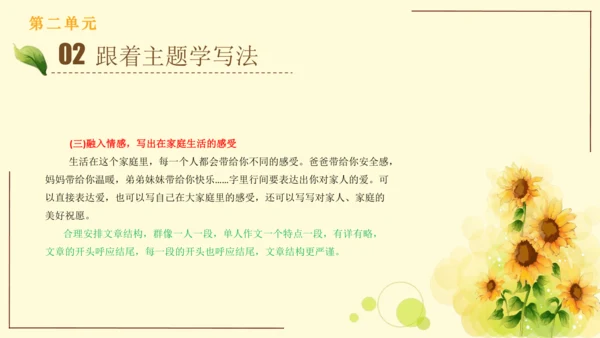 统编版语文四年级上册2024-2025学年度第二单元习作： 我的家人（课件）