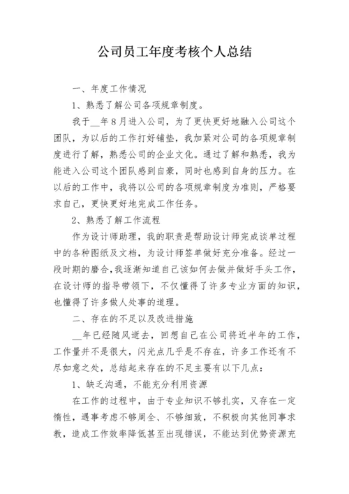 公司员工年度考核个人总结.docx