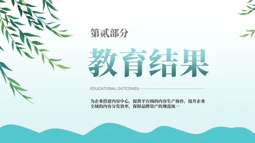 绿色古风经典诗词欣赏PPT模板
