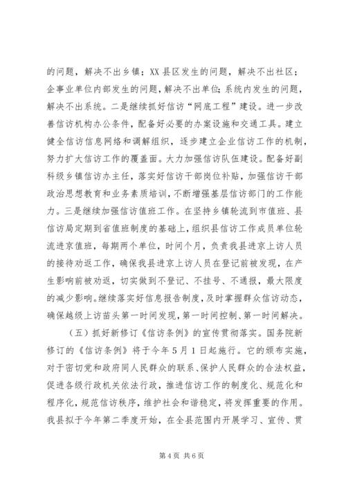 在信访工作会议上的汇报.docx