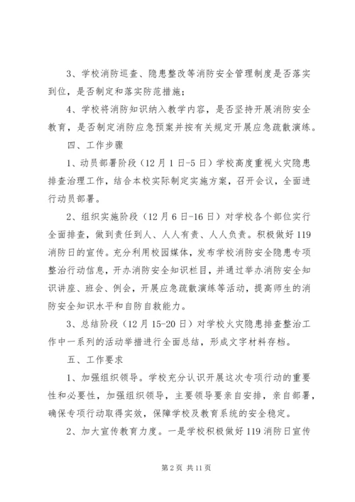 霍庄小学防火灾隐患整改方案.docx