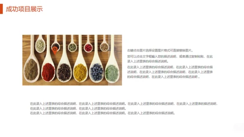 香料食品健康总结计划通用PPT模板