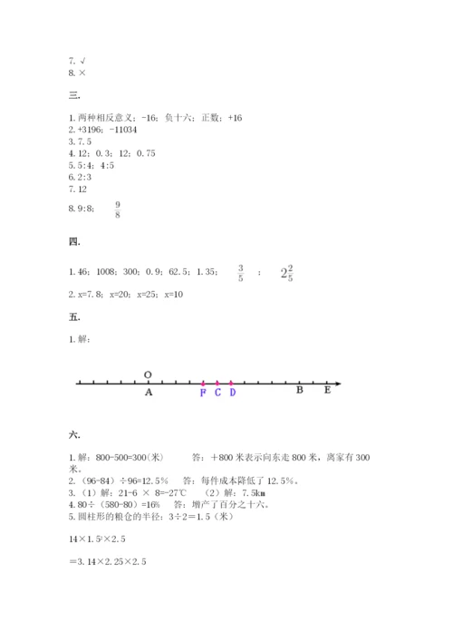 济南市外国语学校小升初数学试卷含答案（培优a卷）.docx