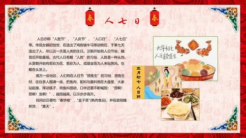 春节习俗传统文化PPT模板