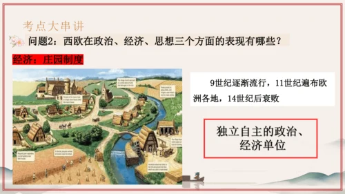 第3~4单元 封建时代的欧洲、亚洲文明（考点串讲）-2024-2025学年九年级历史上学期期中考点大