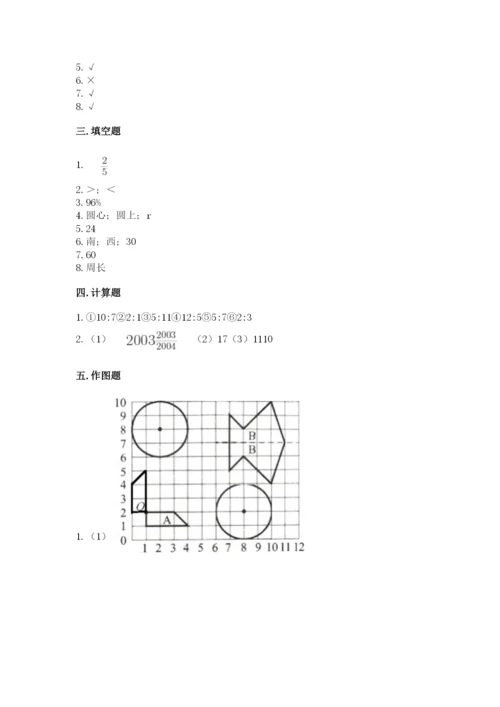 小学数学六年级上册期末测试卷附完整答案【全优】.docx