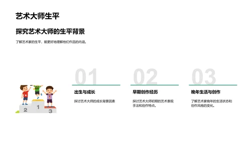 艺术大师创作解析PPT模板