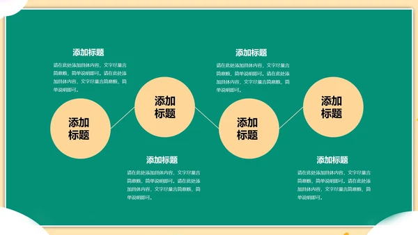 绿色插画风读书分享PPT模板