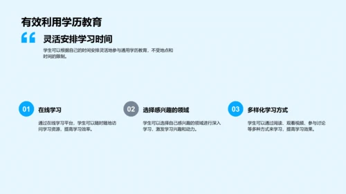 解读通用学历教育PPT模板