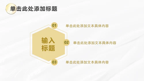 白金线条奢华PPT模板