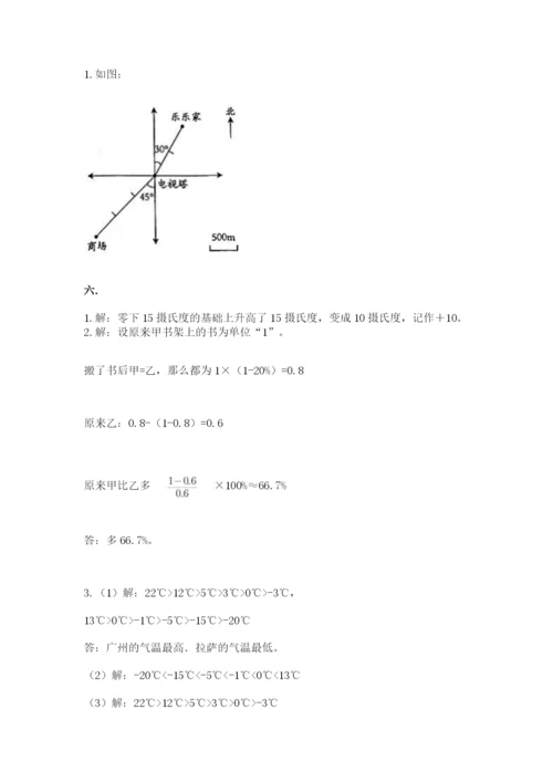 小学毕业班数学检测题及参考答案（培优b卷）.docx