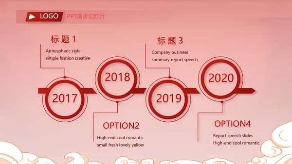 红色中国风年货节促销活动宣传PPT动态模板