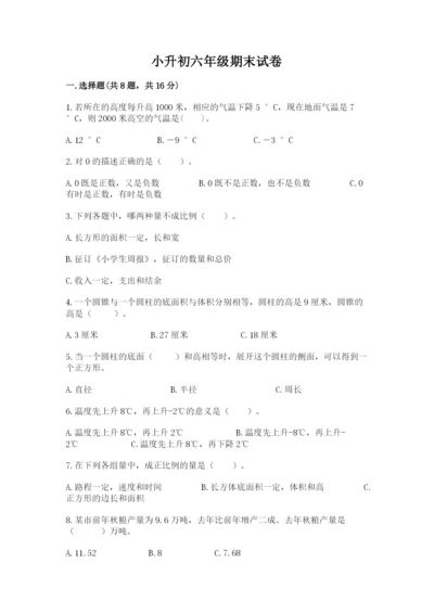 小升初六年级期末试卷精品【含答案】.docx