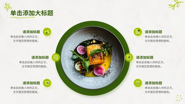 绿色商务风餐饮项目营销策划通用PPT模板