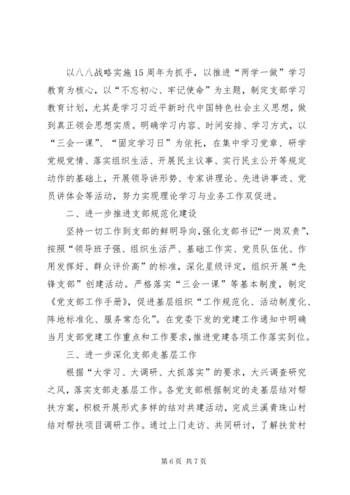 交通工程监管局某年党建工作总结.docx