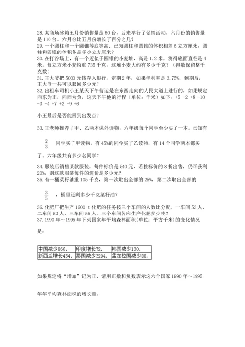 六年级小升初数学应用题50道（夺冠）word版.docx