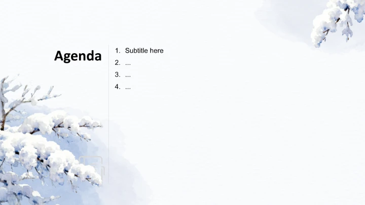 二十四节气冬至PPT主题