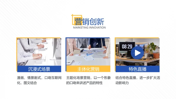 蓝色简约风企业沟通合作方案PPT模板