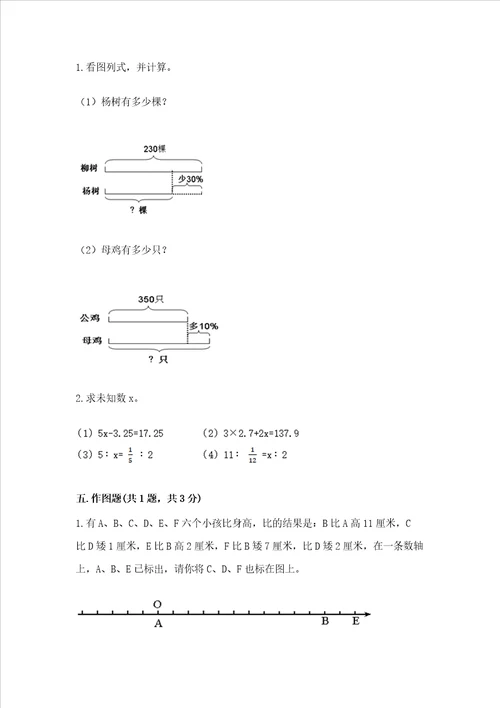 小升初六年级数学期末测试卷名师系列