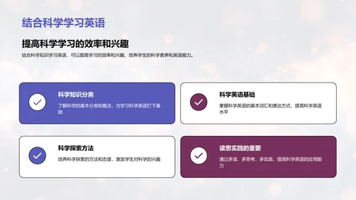 科学英语学习PPT模板