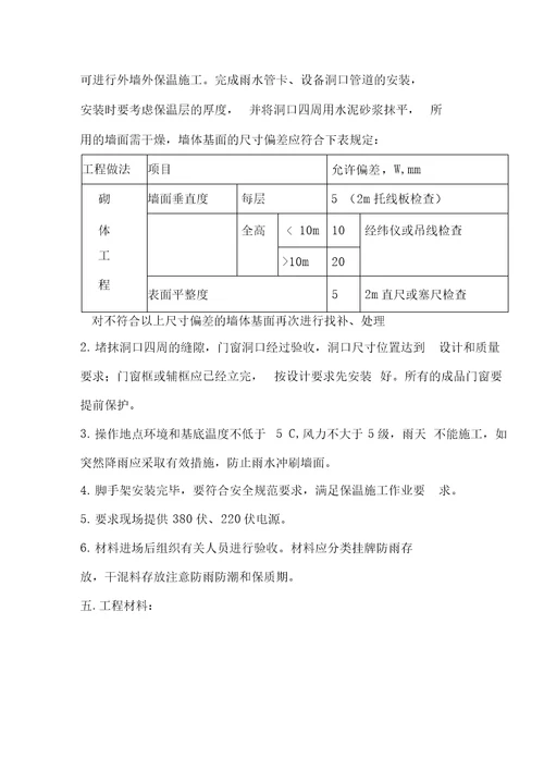 EPS板外墙外保温工程施工方案1