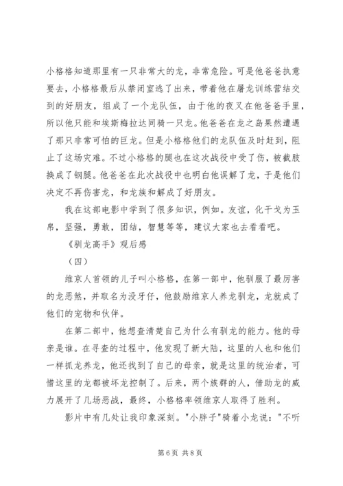 驯龙高手观后感 (2).docx
