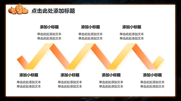 橙黄色3D风万圣节活动策划营销方案PPT模板