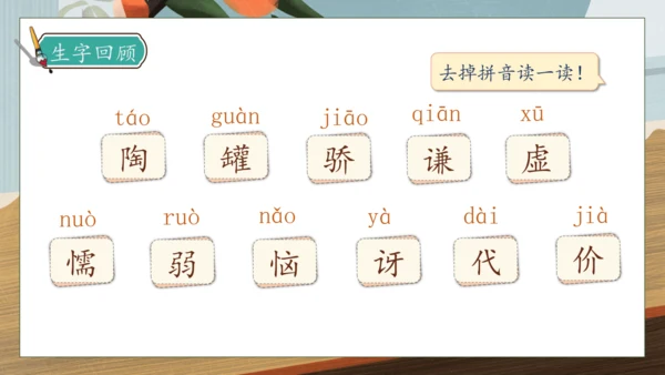 【核心素养】部编版语文三年级下册-6. 陶罐和铁罐 第2课时（课件）