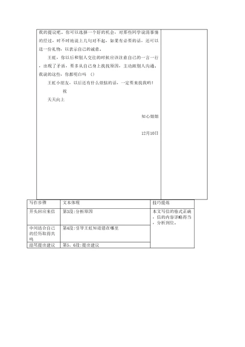 小学四年级语文上册第七单元作文指导