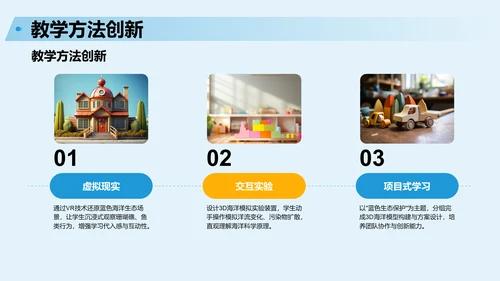 蓝色3D风研学旅行宣传