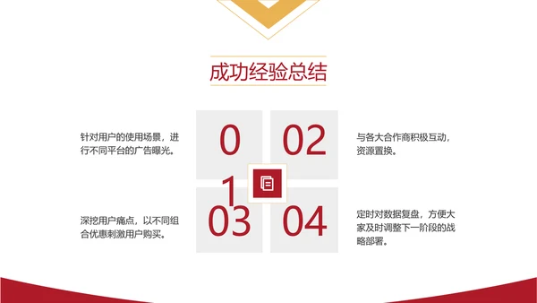 红色商务风项目年终总结年终汇报PPT模板