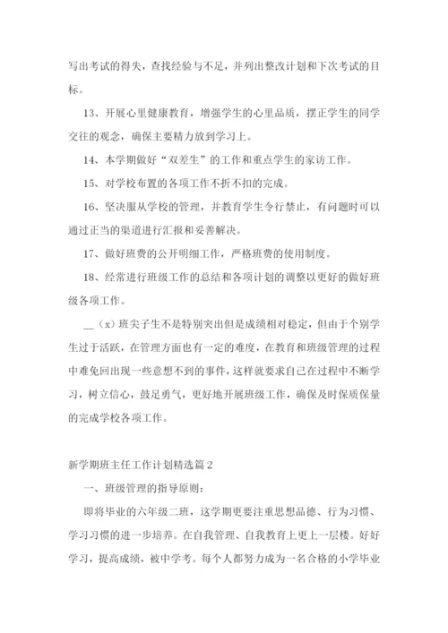 新学期班主任工作计划(5篇).docx