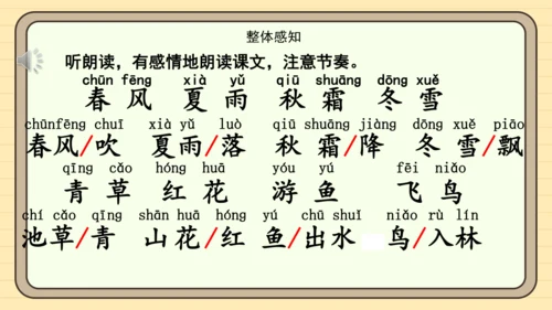 识字1 春夏秋冬（课件）
