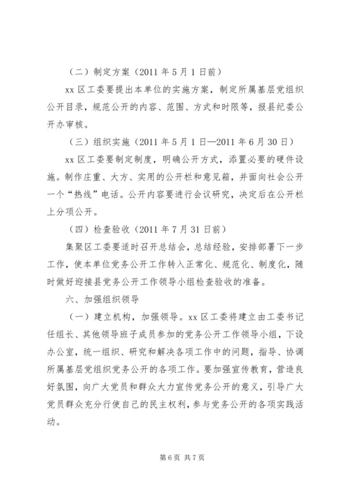 闫什镇党的基层组织党务公开实施方案 (3).docx