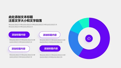 图表页-紫色商务风1项饼图环形图