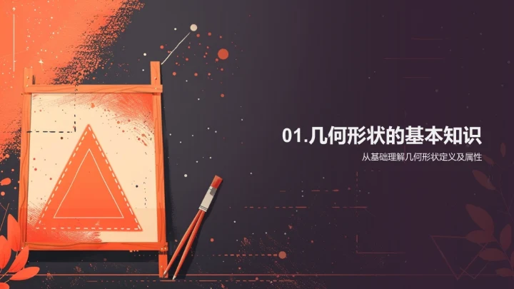 几何元素在艺术创作中的应用PPT模板