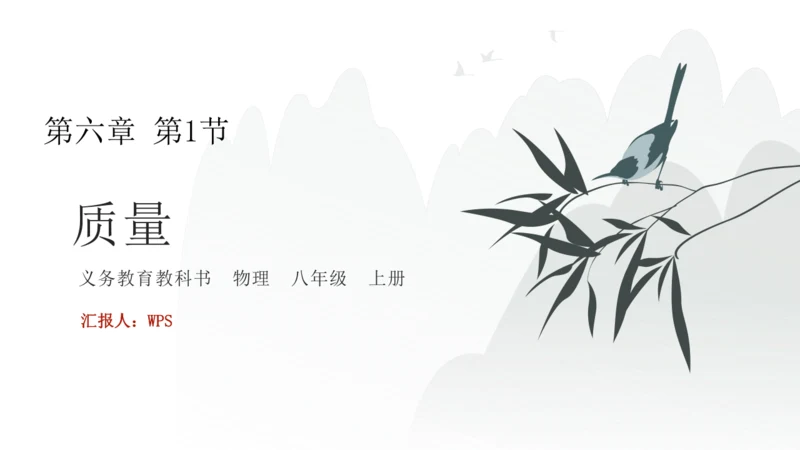 人教版物理八年级上册 6.1质量 课件（25页ppt）