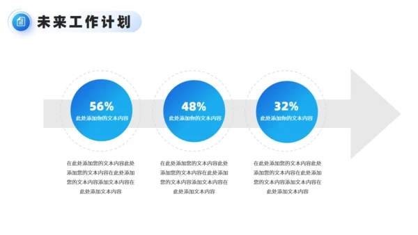 蓝色商务大气年终工作总结汇报通用PPT