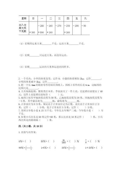河南省【小升初】2023年小升初数学试卷及参考答案（最新）.docx