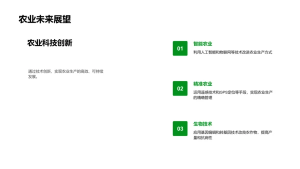 农学研究在农业中的应用PPT模板