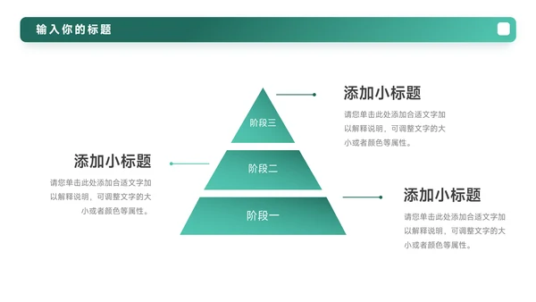 绿色渐变极简岗位晋升陈述PPT模板