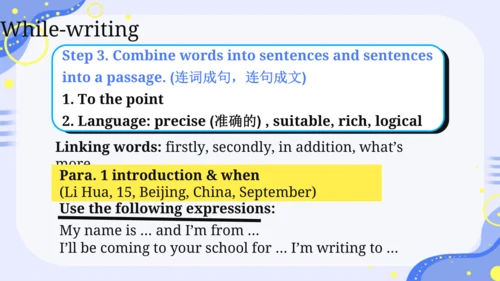 Unit 3 Section B Writing 课件（人教九年级Unit 3 Could you 