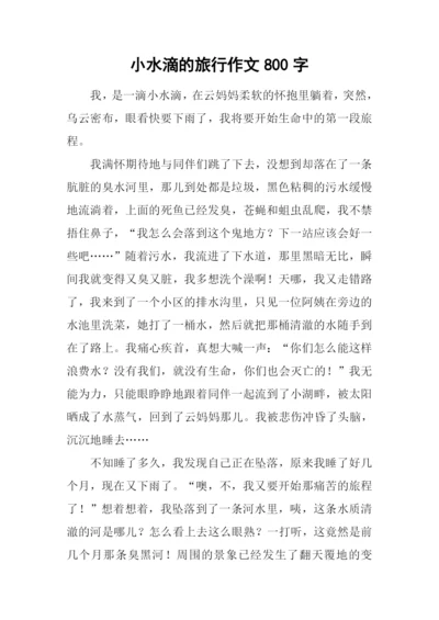 小水滴的旅行作文800字.docx