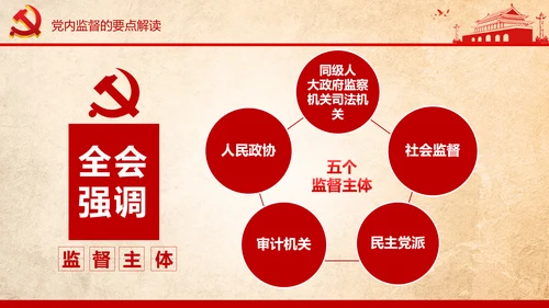 学习贯彻十八届六中全会精神PPT模板解读