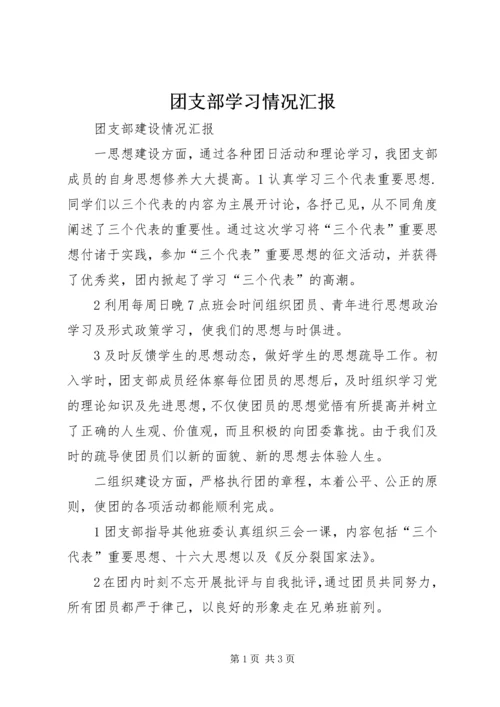 团支部学习情况汇报 (2).docx