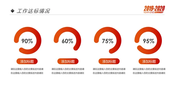 梦想2020年终总结述职报告工作计划PPT模板
