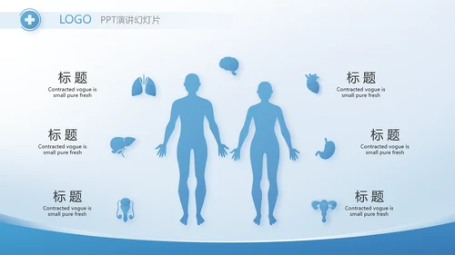 蓝色医疗整改报告动态PPT