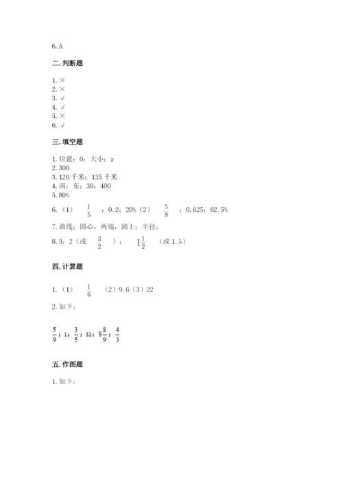 小学六年级数学上册期末考试卷带答案（满分必刷）.docx