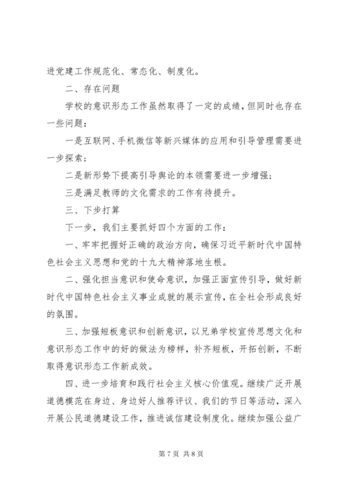 学校某年意识形态工作总结.docx