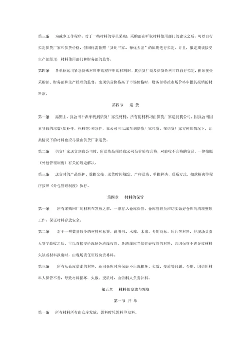 家具厂材料管理制度.docx